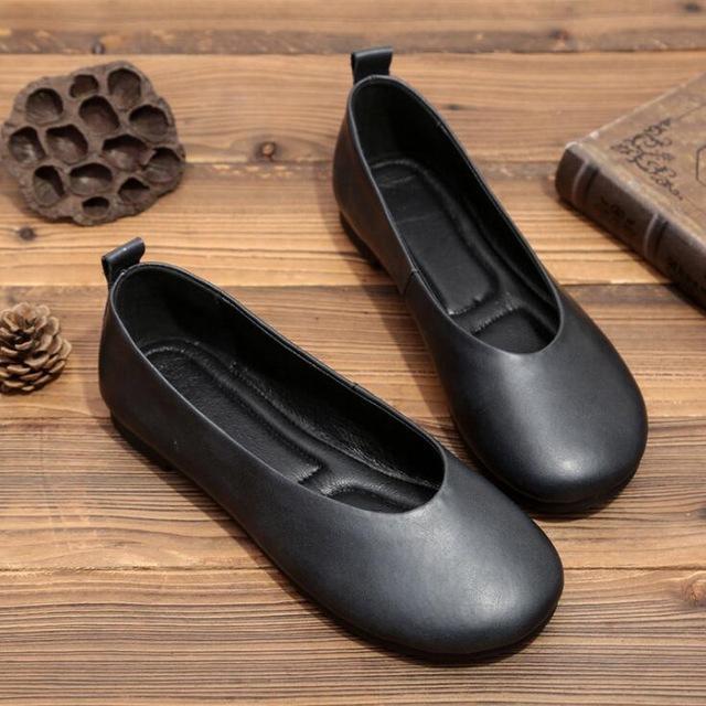 Women Real Leather Shoes Moccasins Mother Loafers