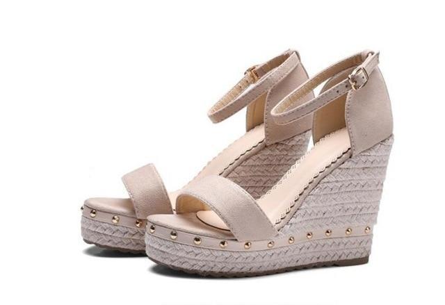 Women Sandals  Platform Sandals High Heels Shoes Ankle Strap Ladies Sandals