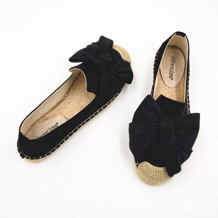 Women's Espadrille Bow Shoes Comfortable Slippers Ladies Womens Casual Shoes