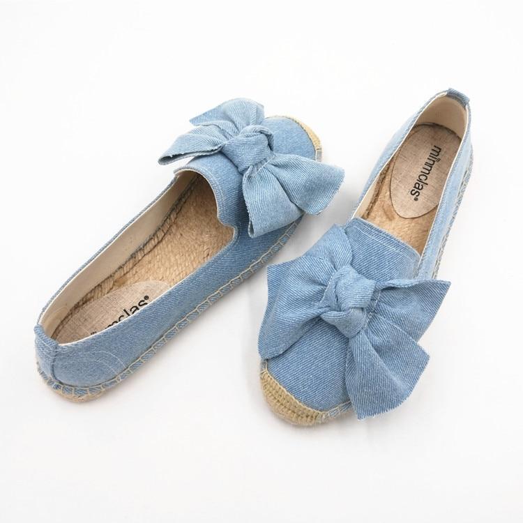 Women's Espadrille Bow Shoes Comfortable Slippers Ladies Womens Casual Shoes