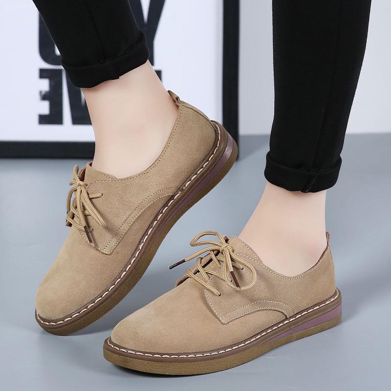 new breathable flats loafers casual lace-up shoes