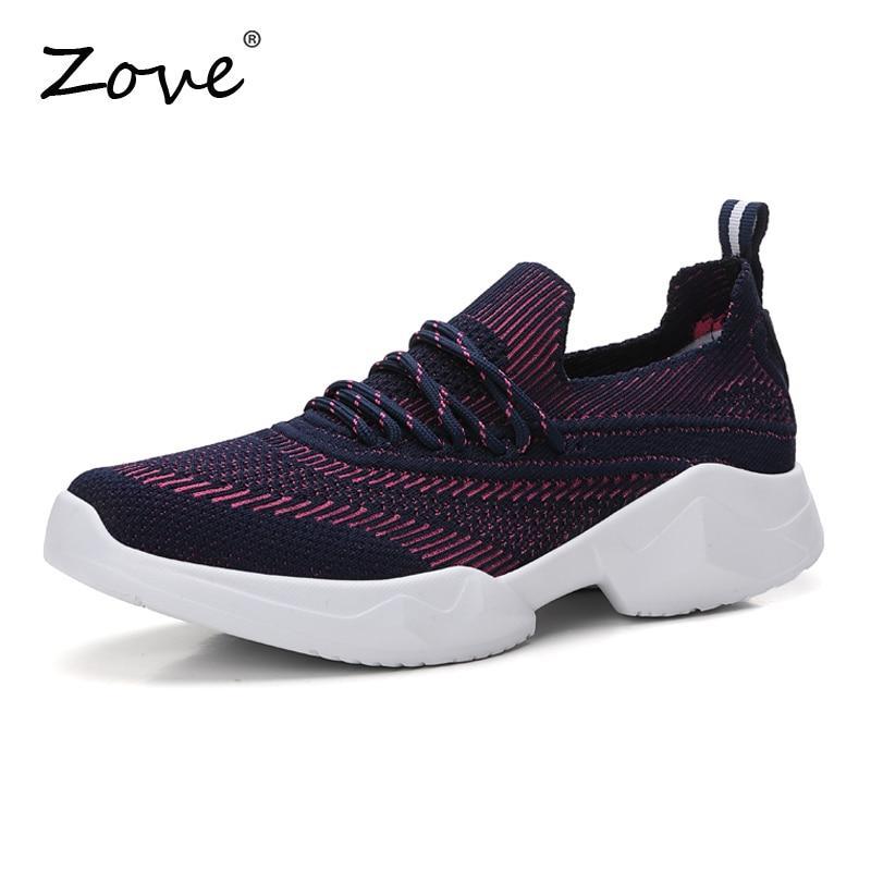 Women Flat Sneakers Shoes Breathable Walking Tennis Shoes