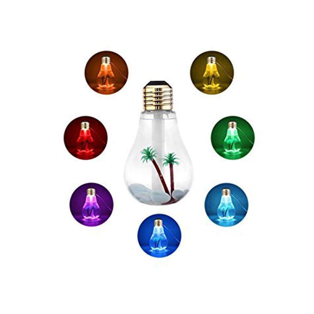 LED Portable Air Humidifier - Operation Moisturizer with 7 Color Changing