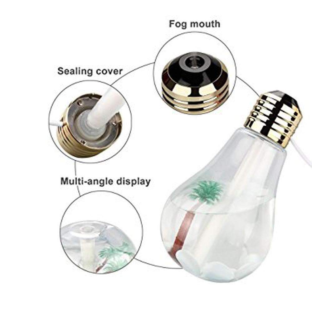 LED Portable Air Humidifier - Operation Moisturizer with 7 Color Changing
