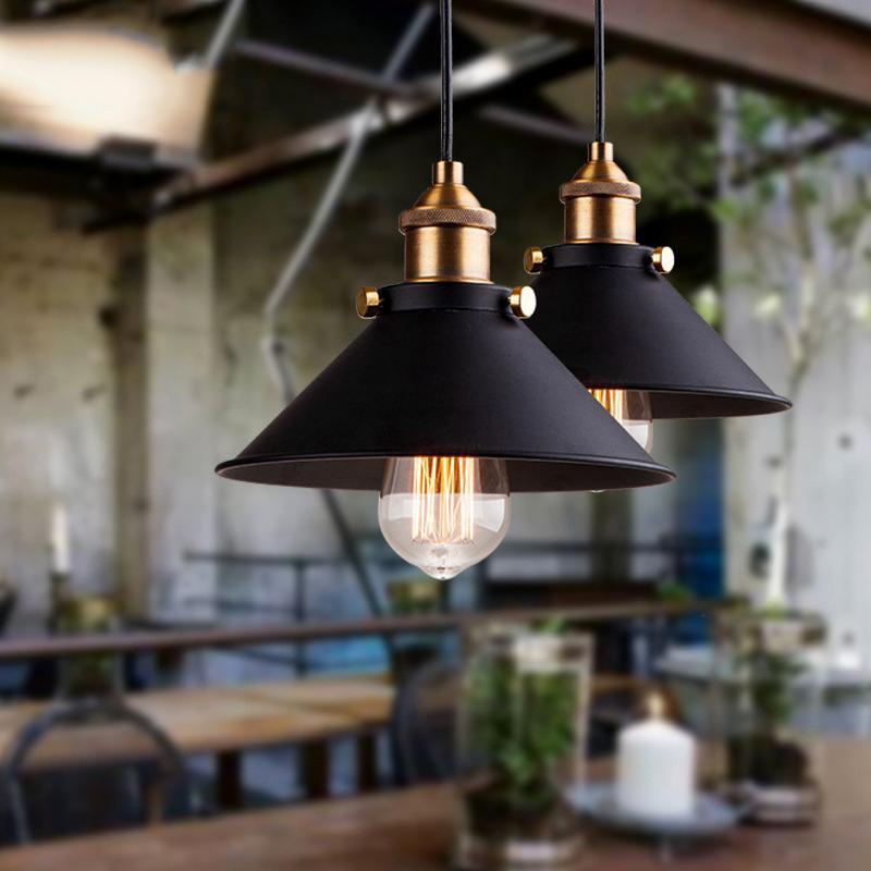 Black Industrial Pendant Light