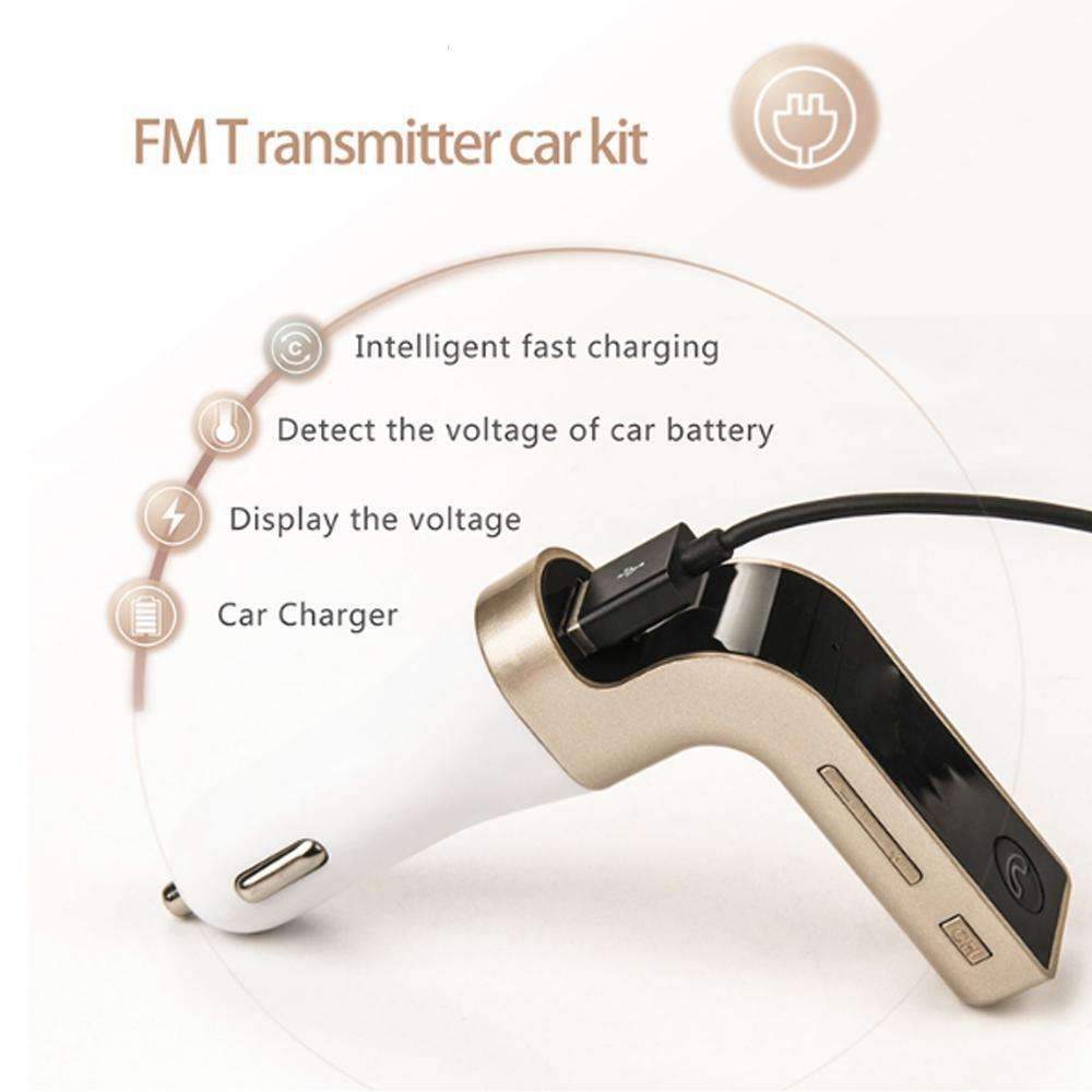 4-in-1 Wireless Bluetooth Car - Make Calls, Listen Music & Charging With The Same Tool