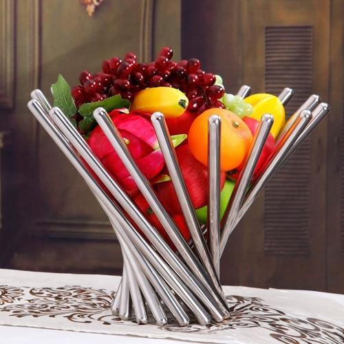 Stainless Steel Spiral Fruit Bowl