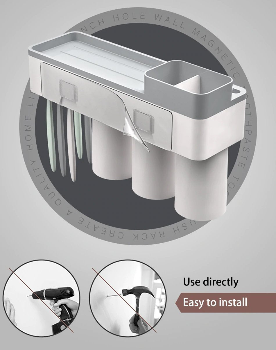 Drill-free Toiletry Storage Set