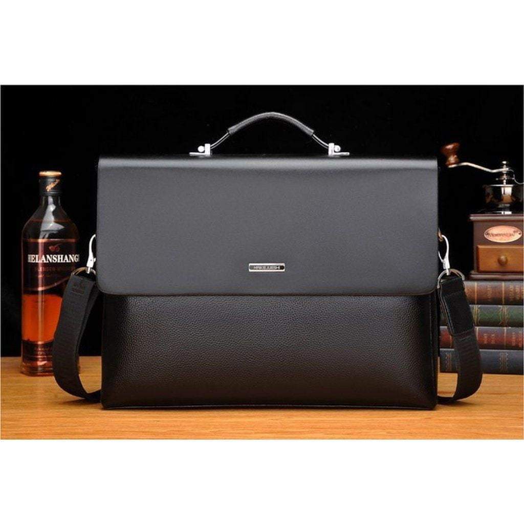 New Business Mens Leather Briefcase
