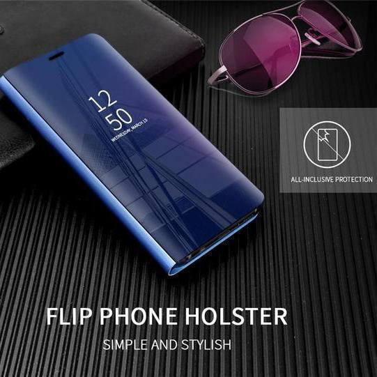 3 in 1 Mirror Flip Case for Samsung Phones