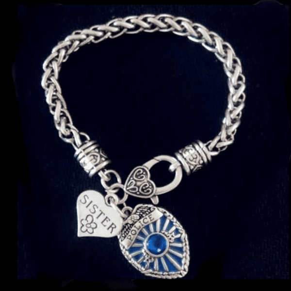 Police Badge Charm Bracelet - First Responder