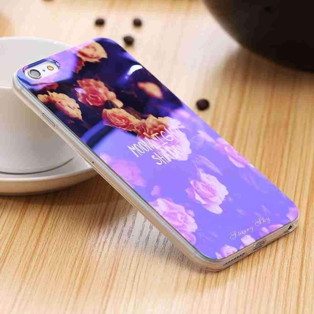 Blue Ray Light Phone Case - Modern Transparent iPhone Case