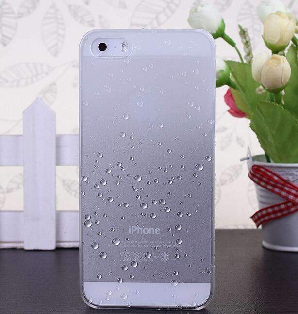 Fresh 3D Raindrops Waterdrop Gradient Cases For iPhone 4 | 4S | 5 | 5S | 6 | 6S