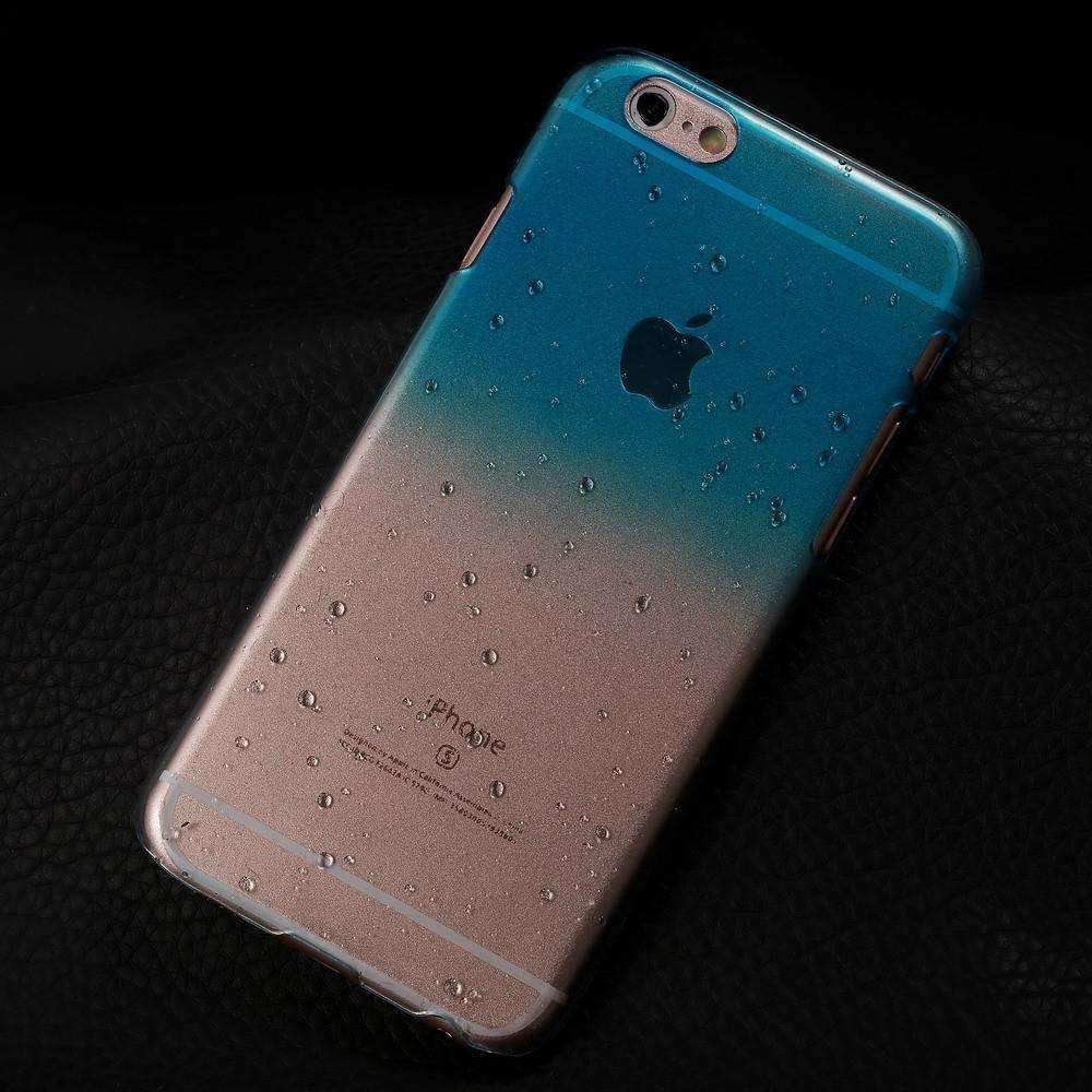 Fresh 3D Raindrops Waterdrop Gradient Cases For iPhone 4 | 4S | 5 | 5S | 6 | 6S