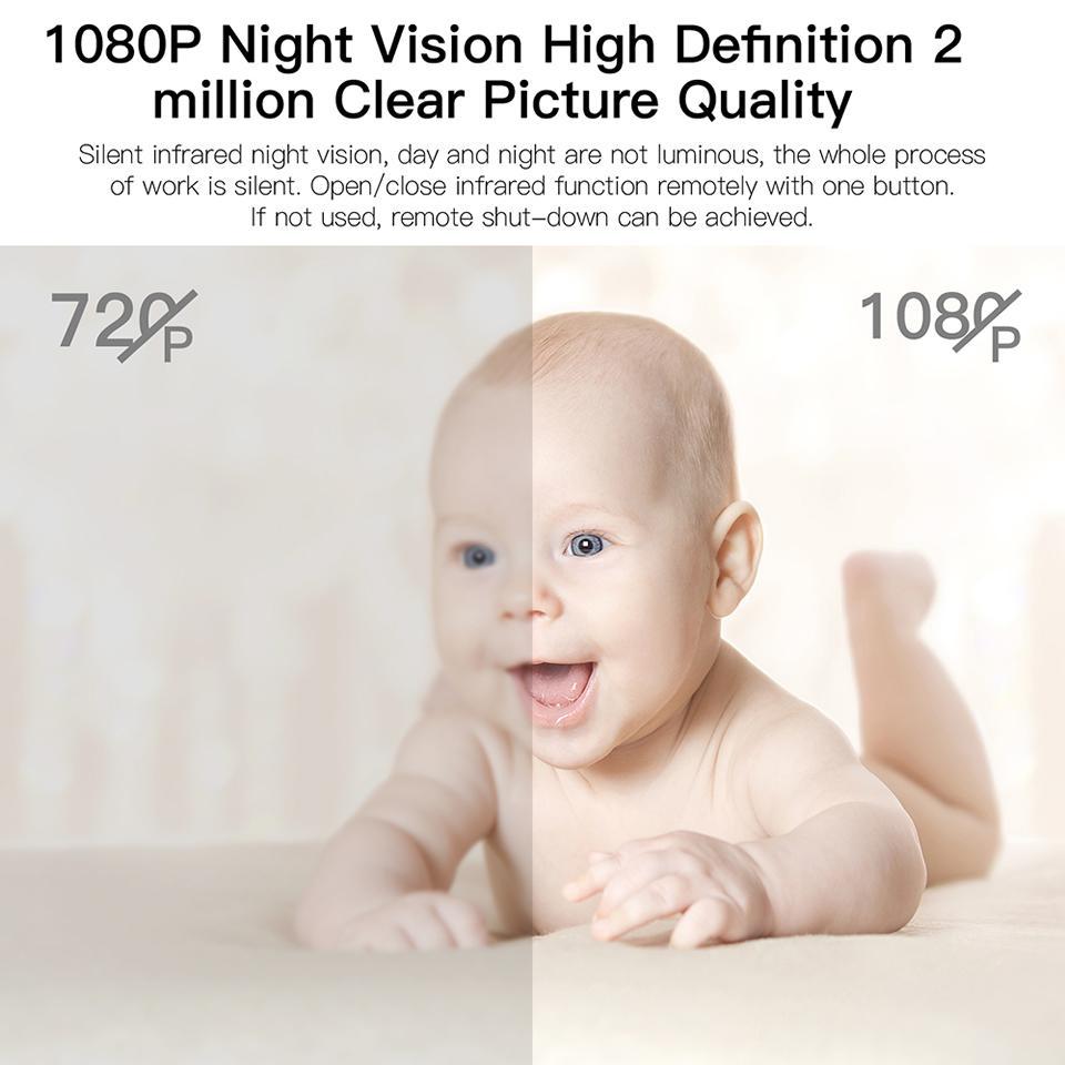 Mini WiFi Camera 1080P HD IR Night Vision Home Security Camera Baby Monitor