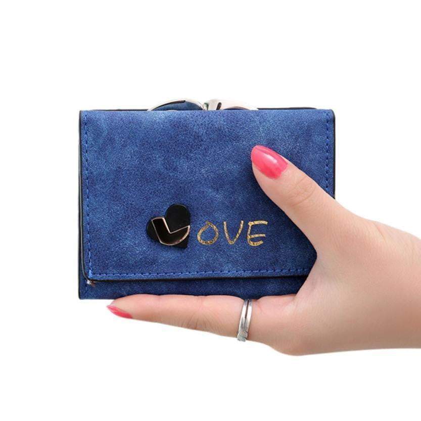 New Winter Fashion Trends Pumping Multi-card Position Two Fold Wallet lady Short Zipper Holder