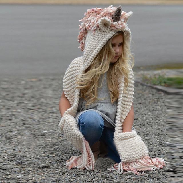 Unicorn Crochet Scarf