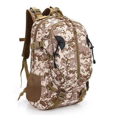 Military Backpack Canvas Bag Trekking Rucksacks 40L