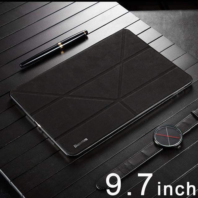 Baseus Magnetic Flip Leather Case For iPad 9.7inch Smart Sleep PU Cover For New iPad Fold Stand Protective Shell Coque Case