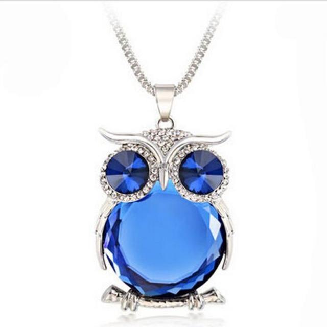 Women Sweater Owl Chain Necklace