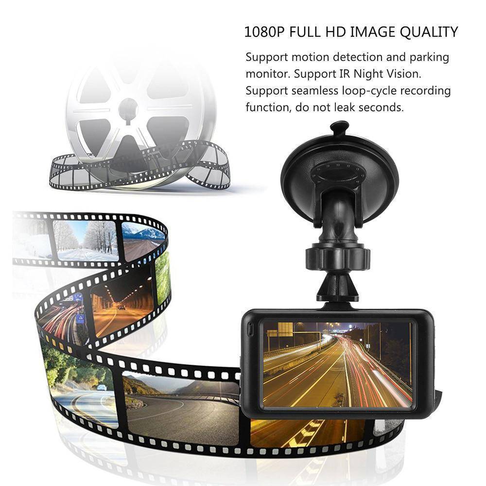 3 inch Dash Camera Car DVR Dash Cam Video Recorder HDMI HD 1080P Camcorder Night Vision Motion Detection Loop Recording