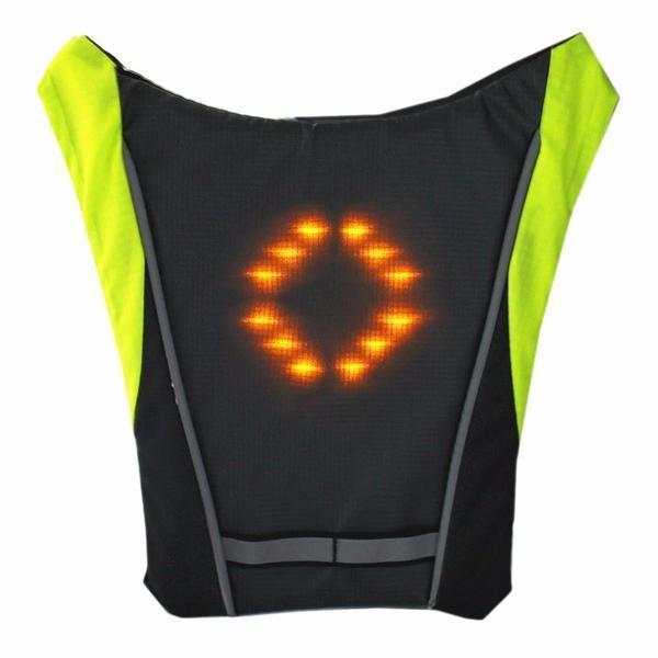 Turn Signal Cycling Reflective Safety LED Vest Cyclist Outdoor Waterproof