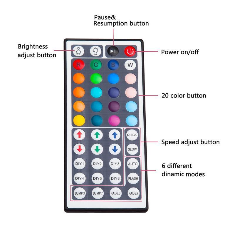 LED Light Strip with Remote Control