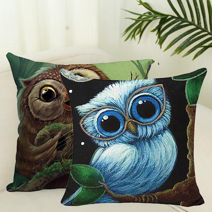 Cute Owl Pattern Pillowcase