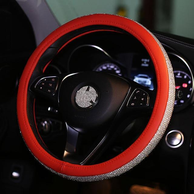 Sparkly Crystal Steering Wheel Cover