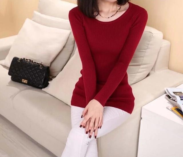 Long-Sleeve Knitted Sweater