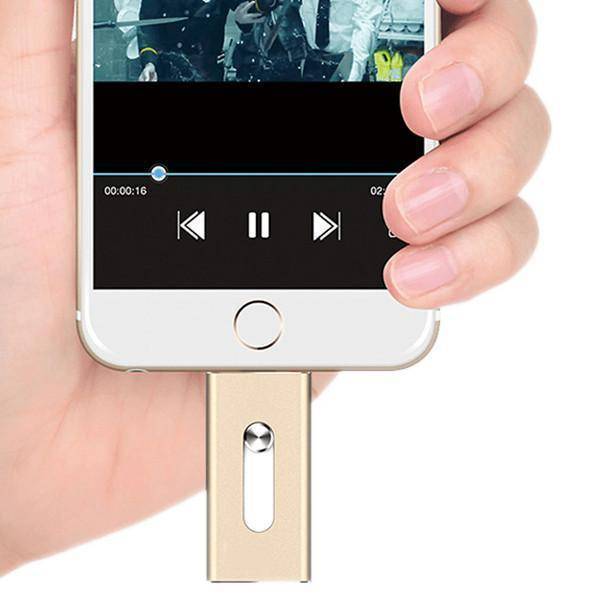 iOS Flash USB Drive - Two-sided Mini Storage Device