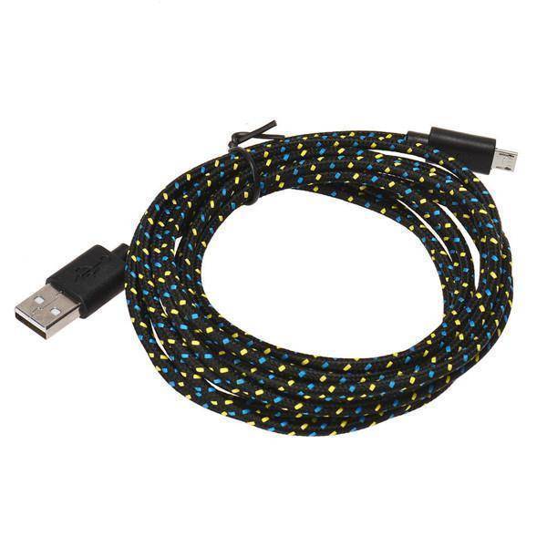 10 Ft Braided Cloth Lightning Cable for iPhone - Assorted Colors