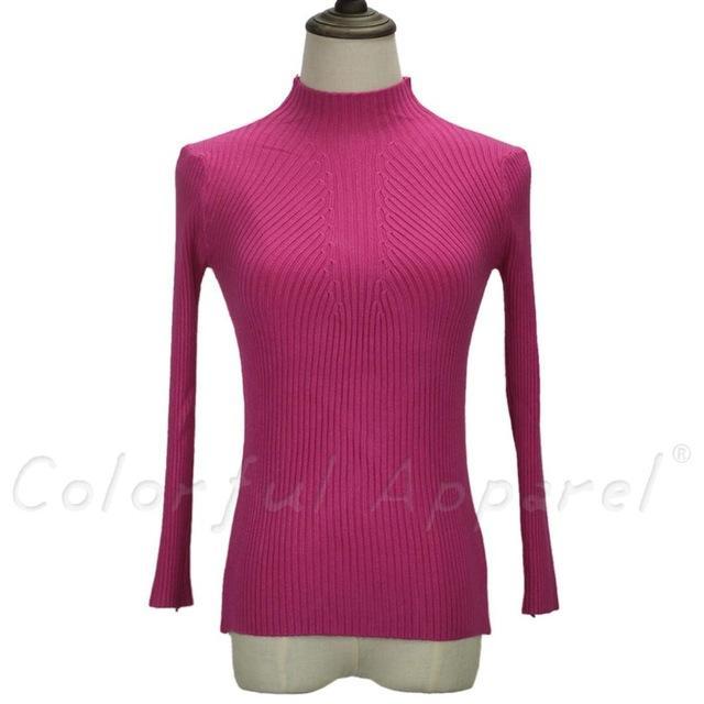 Women Turtleneck Knitted Sweater