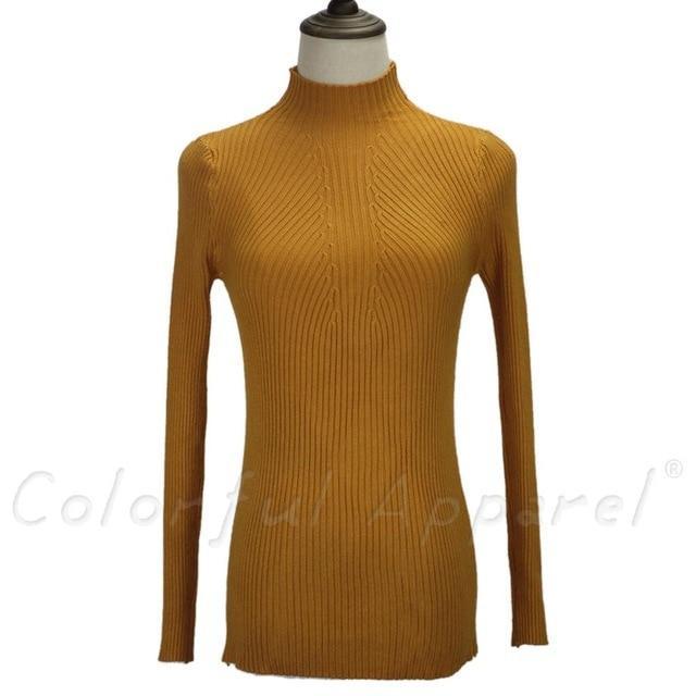 Women Turtleneck Knitted Sweater