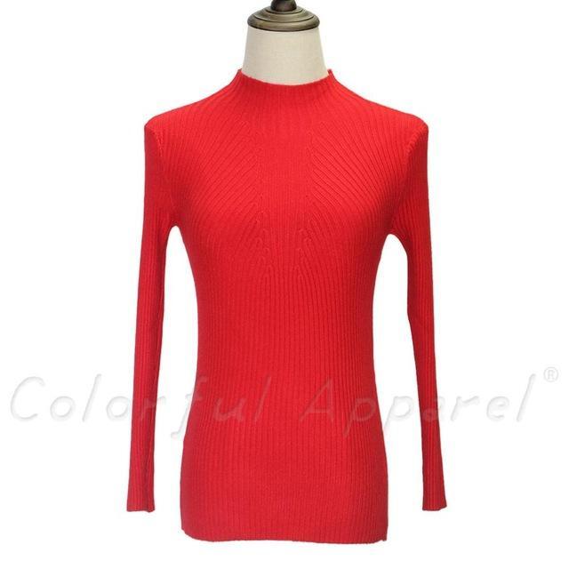 Women Turtleneck Knitted Sweater