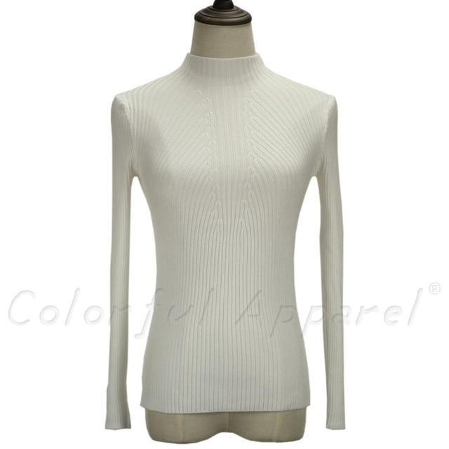 Women Turtleneck Knitted Sweater