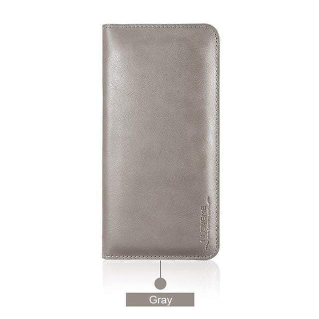 FLOVEME Universal Genuine Leather Wallet Case