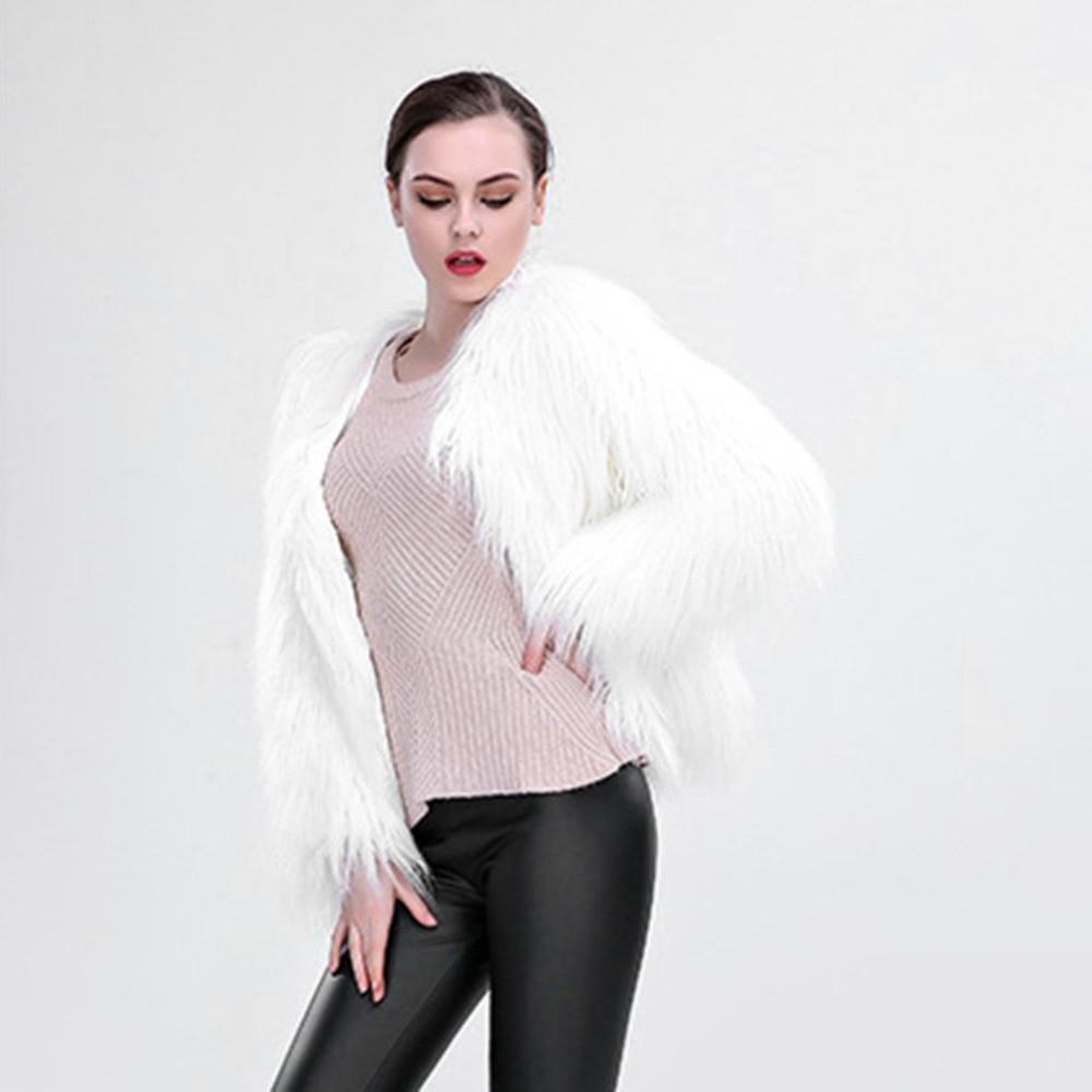 Christmas Light LED Convertible Casual And Party-Wear Glowing Faux Fur Women Coat Jacket