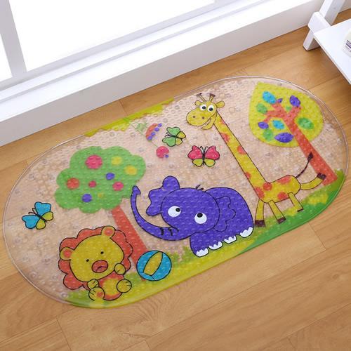 Cute Cartoon Anti-Slip PVC Bath Mats With Sucker For Baby