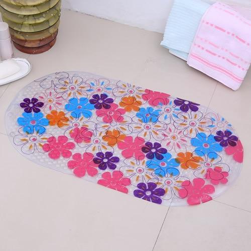 Cute Cartoon Anti-Slip PVC Bath Mats With Sucker For Baby