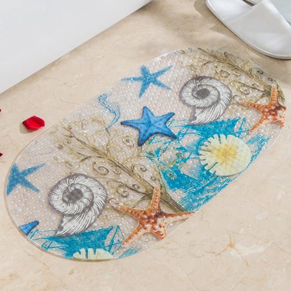 Cute Cartoon Anti-Slip PVC Bath Mats With Sucker For Baby