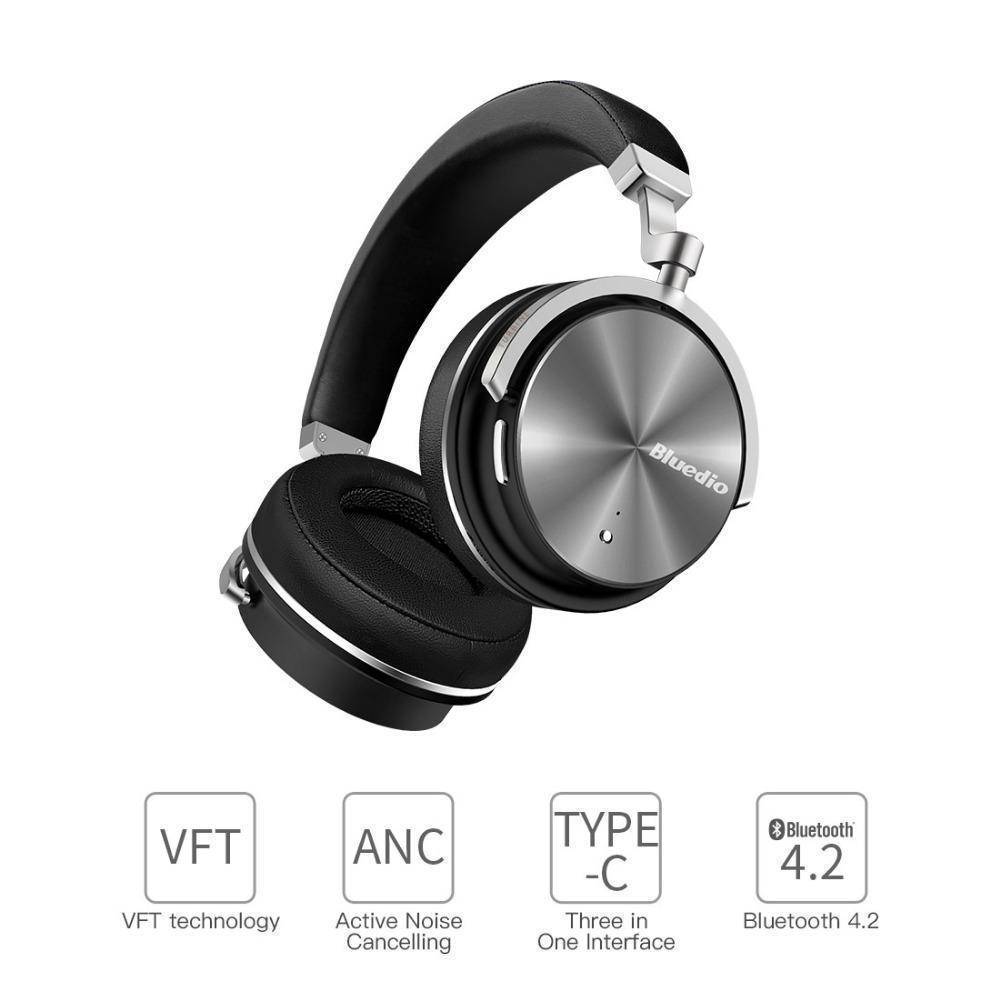 Bluedio Bluetooth Headphones Active Noise Cancelling Wireless With Mic