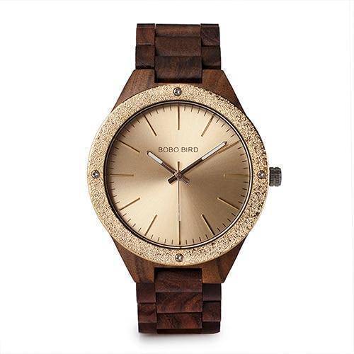 Mens Quartz Wooden Wristwatches Watch in Beautiful Wood Gift Box