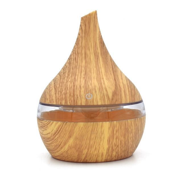 Wood Grain Electric Air Humidifier Ultrasonic Essential Oil Diffuser