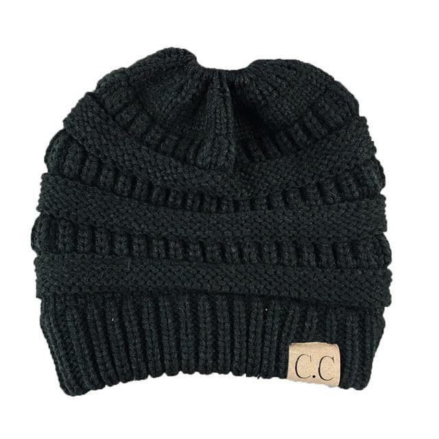 Soft Knit Beanie That's PERFECT for Ponytails & Buns