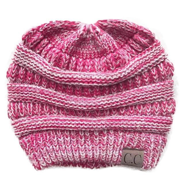 Soft Knit Beanie That's PERFECT for Ponytails & Buns