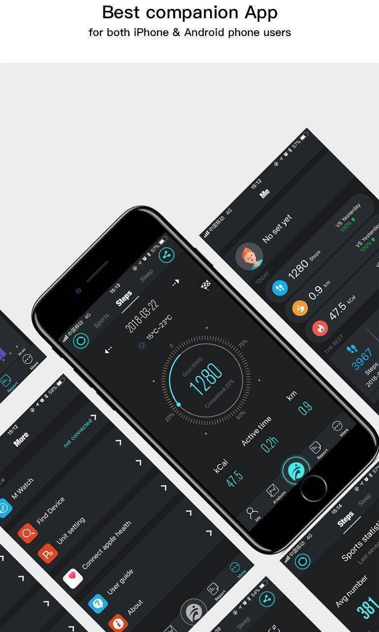 Men's Smartwatch for Android - Waterproof