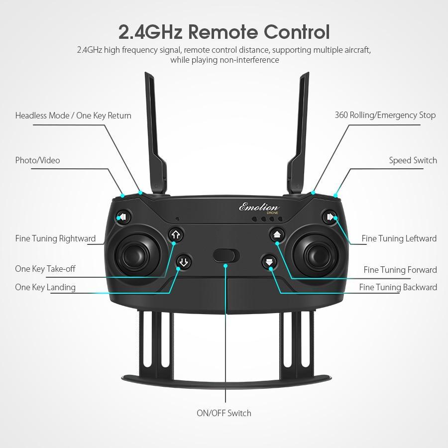 Skyhawk HD Foldable Air Selfie Drone With Camera 2MP