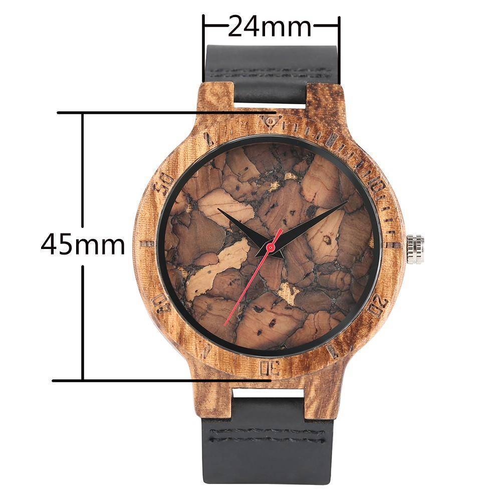 Mens Wooden Watch - Original Wood Quartz Wristwatches