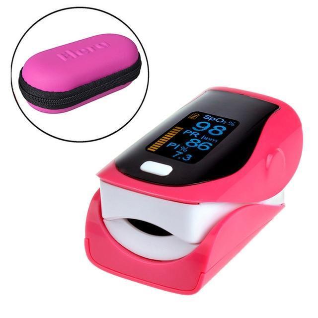 Portable Finger Blood Pulse Oxygen Monitor